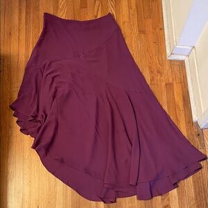 Chic Asymmetrical Purple Skirt
